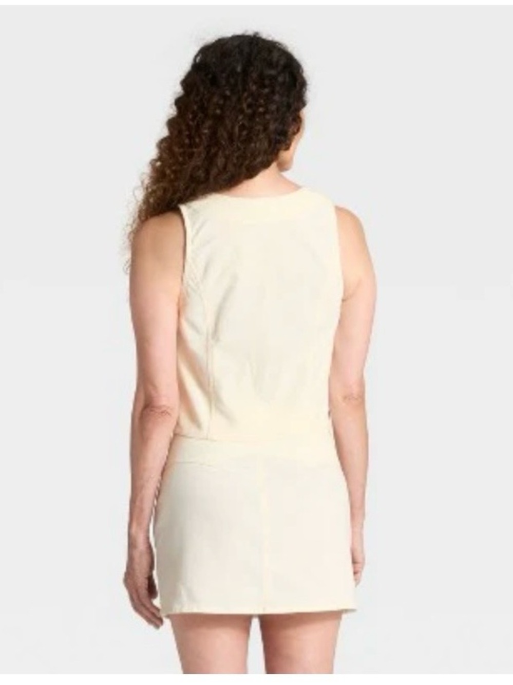 Cream Button-Front Vest - Picture 2 of 7